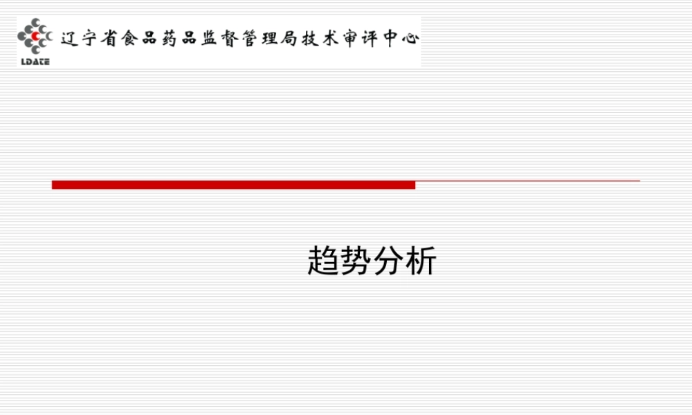 药品生产质量趋势分析.ppt