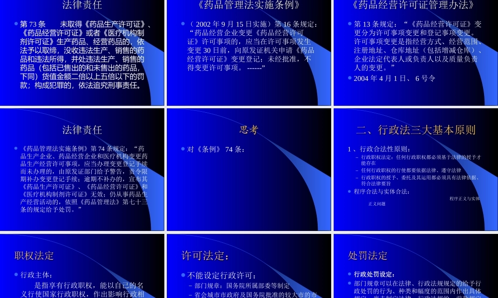 药品监管实践中的若干问题.ppt