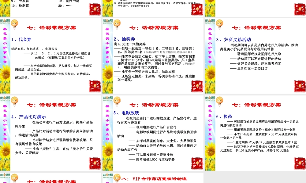 药店店面宣销活动流程.ppt