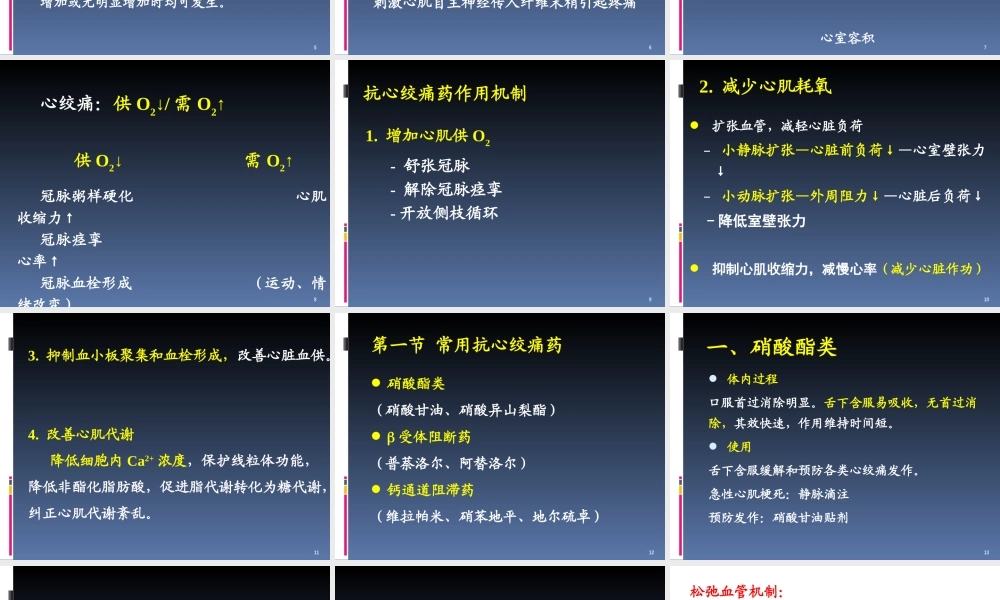 药理-抗心绞痛药.ppt
