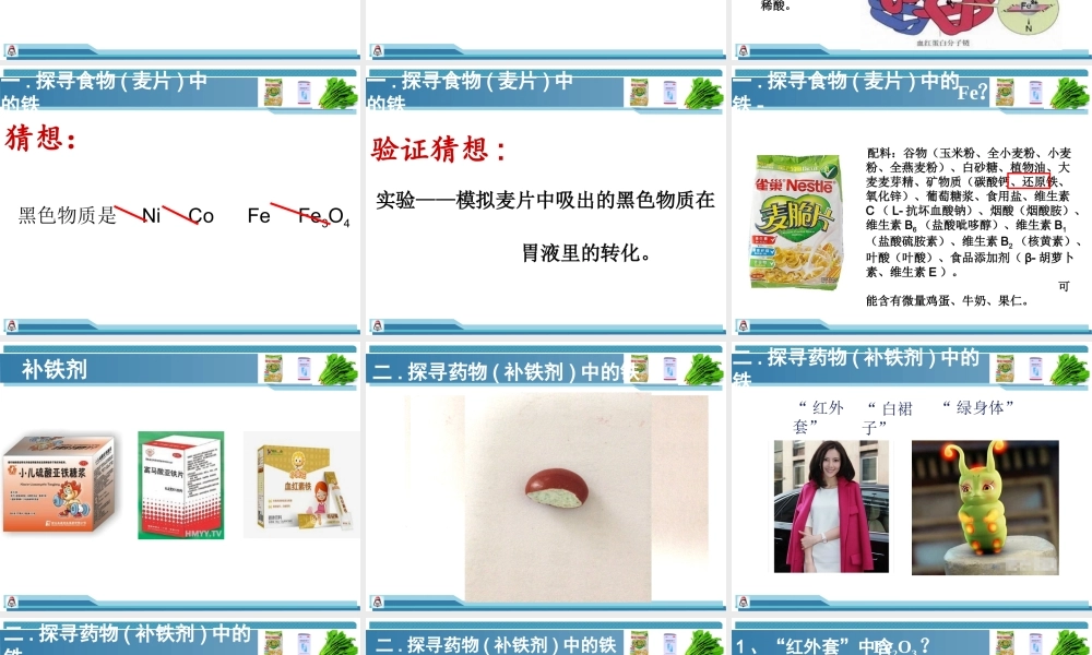 药食同源-探寻铁的踪迹.ppt