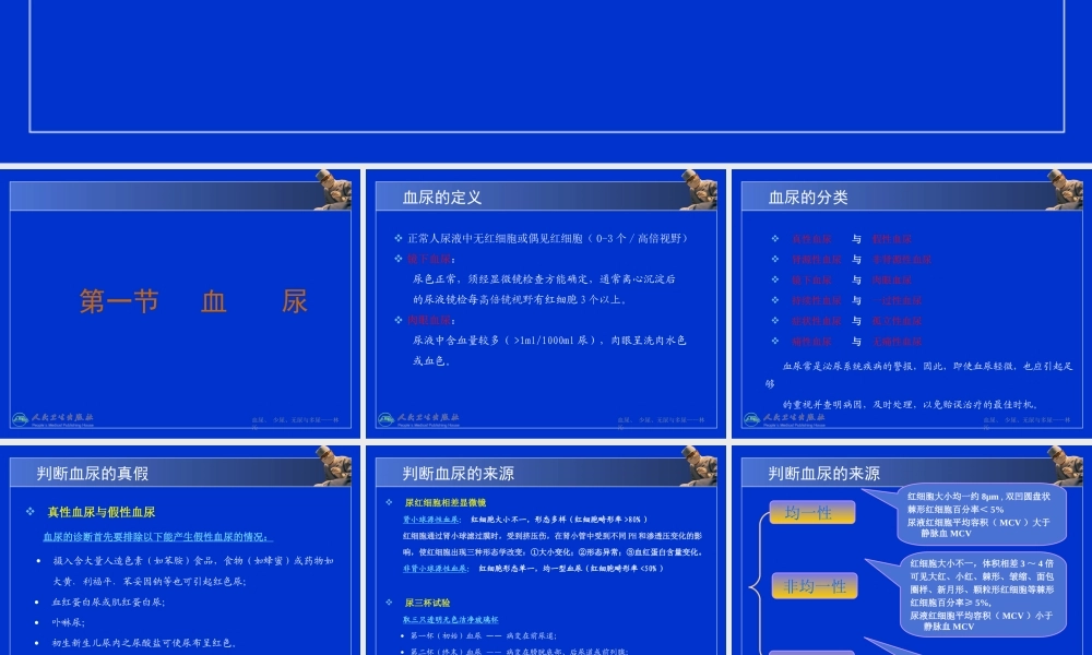 血尿、少尿、无尿与多尿.ppt