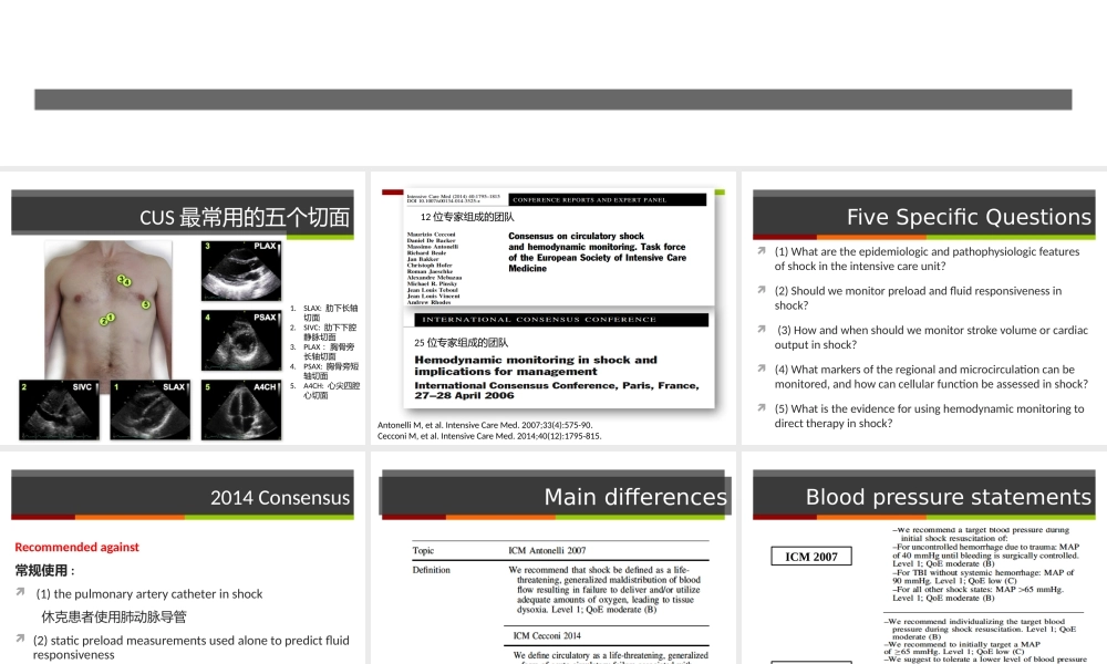 血流动力学监测与心脏超声.pptx