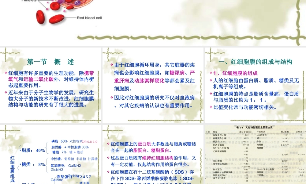 血液学检验-10-红细胞膜缺陷症.ppt