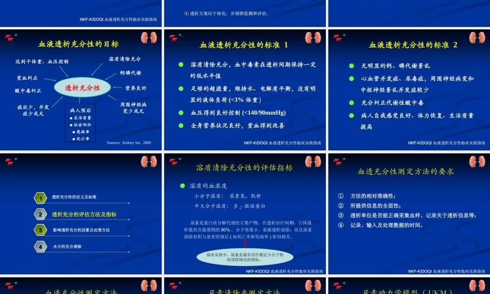 血液透析充分性介绍.ppt