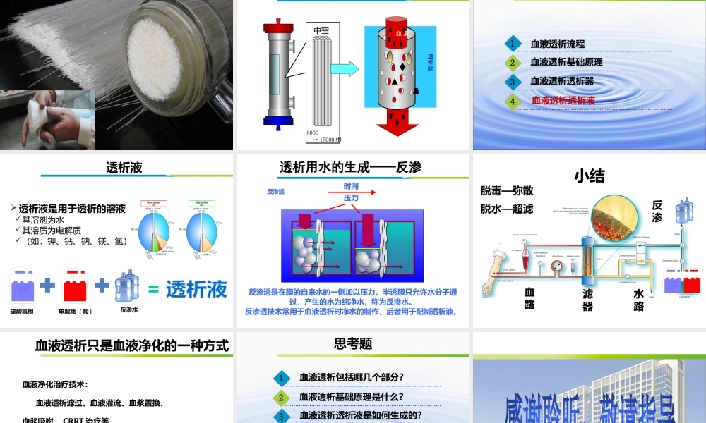 血液透析技术与基础原理.pptx