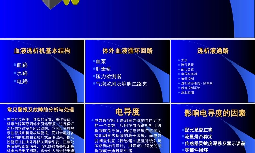 血液透析机常见警报及故障的分析与处理.ppt