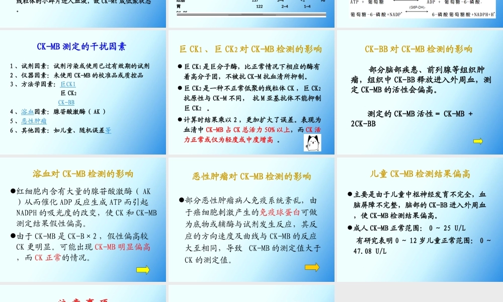血清CK-MB活性假性增高原因分析.ppt
