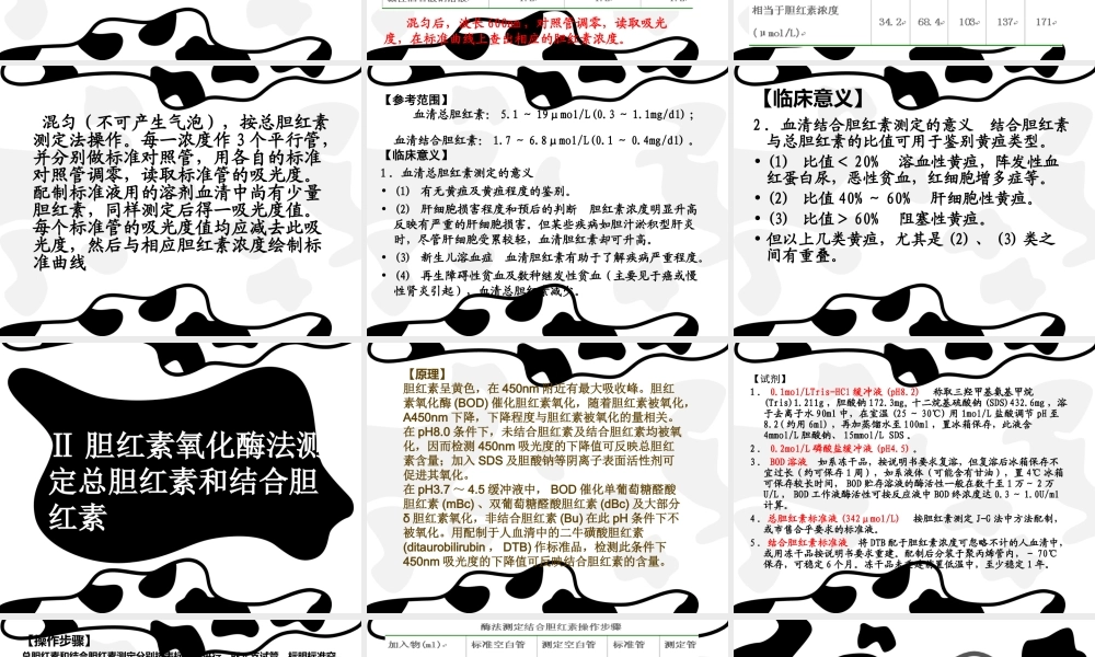 血清总胆红素及结合胆红素测定.ppt