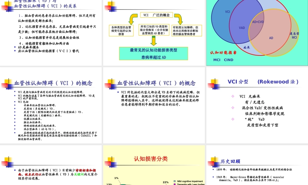 血管性痴呆(血管性认知功能障碍).ppt
