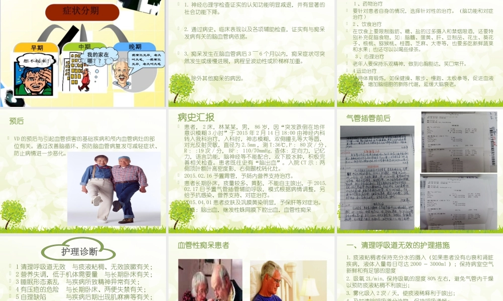 血管性痴呆-教学查房.ppt