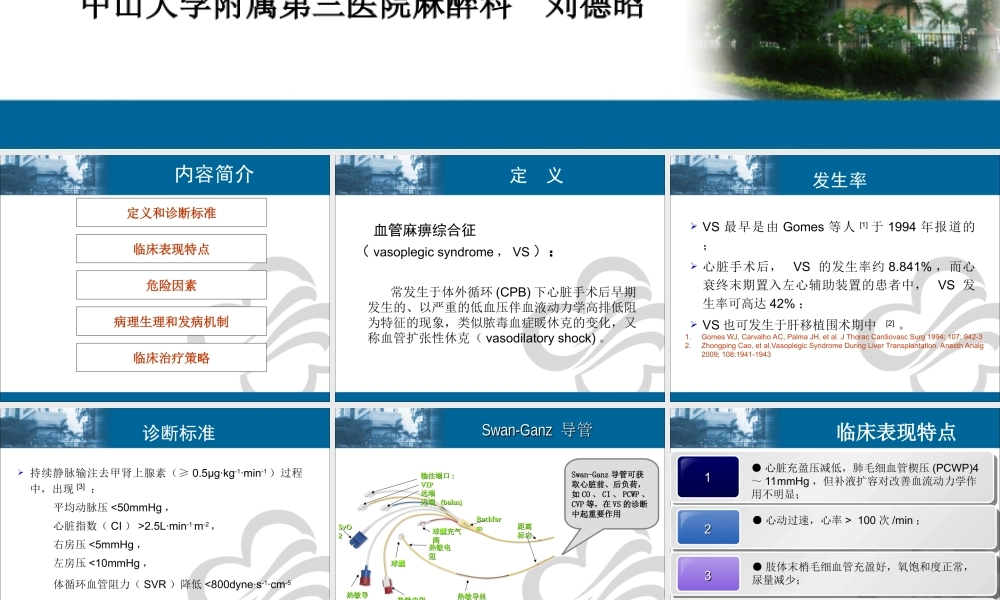 血管麻痹综合征(刘德昭).ppt