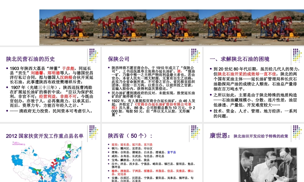 陕北石油之痛.ppt