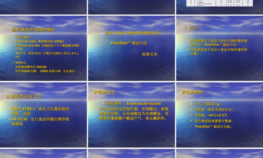 食品中肠杆菌科的检[1]...ppt
