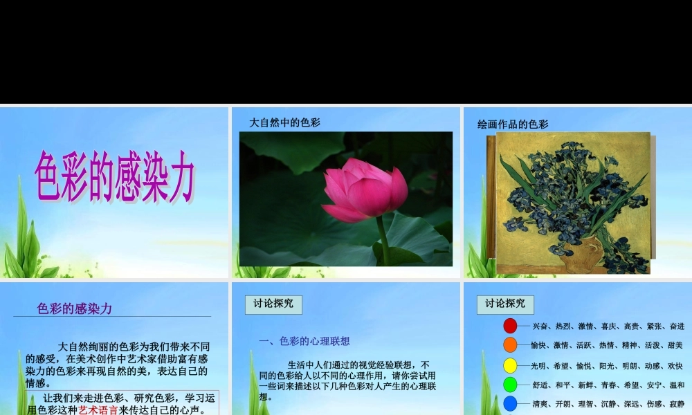 色彩的感染力PPT.ppt