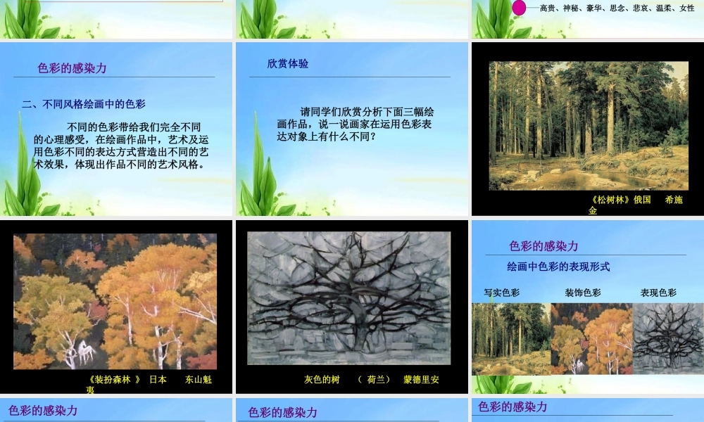 色彩的感染力PPT.ppt