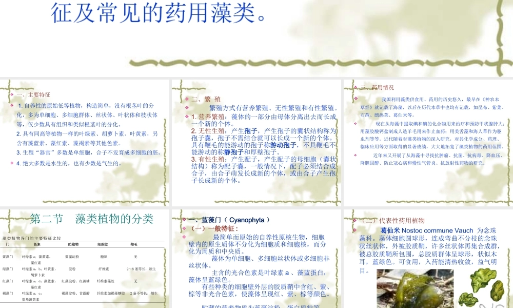 药用植物学-第5章--藻类植物.ppt