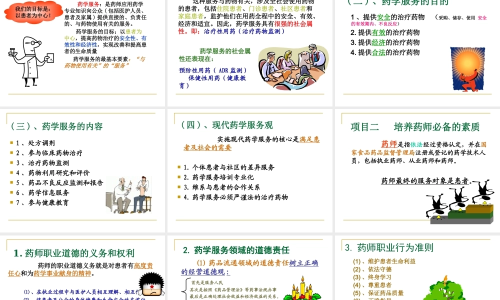 药学服务的目的和内容.ppt