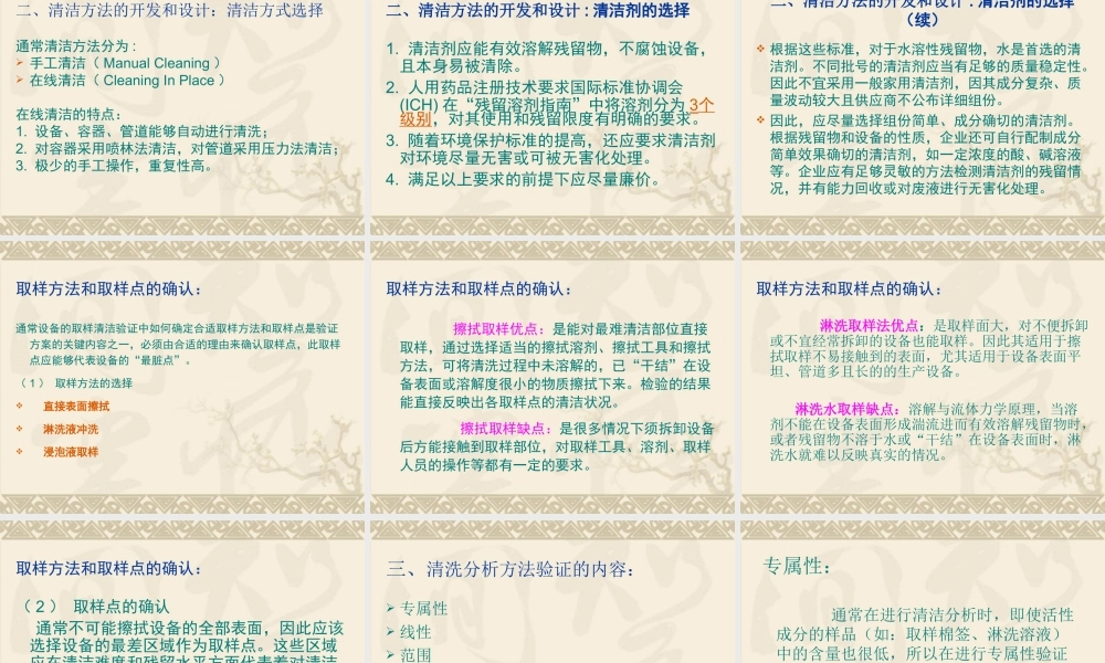 药品生产清洁验证.ppt