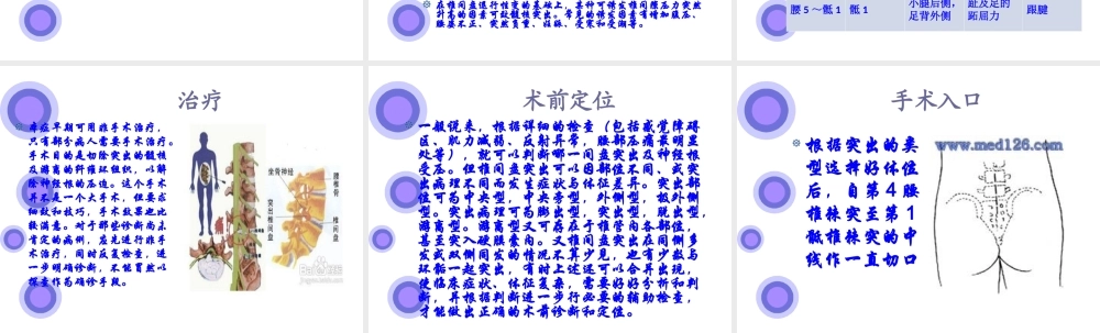 腰椎间盘突出症的原因与手术入口(1).ppt