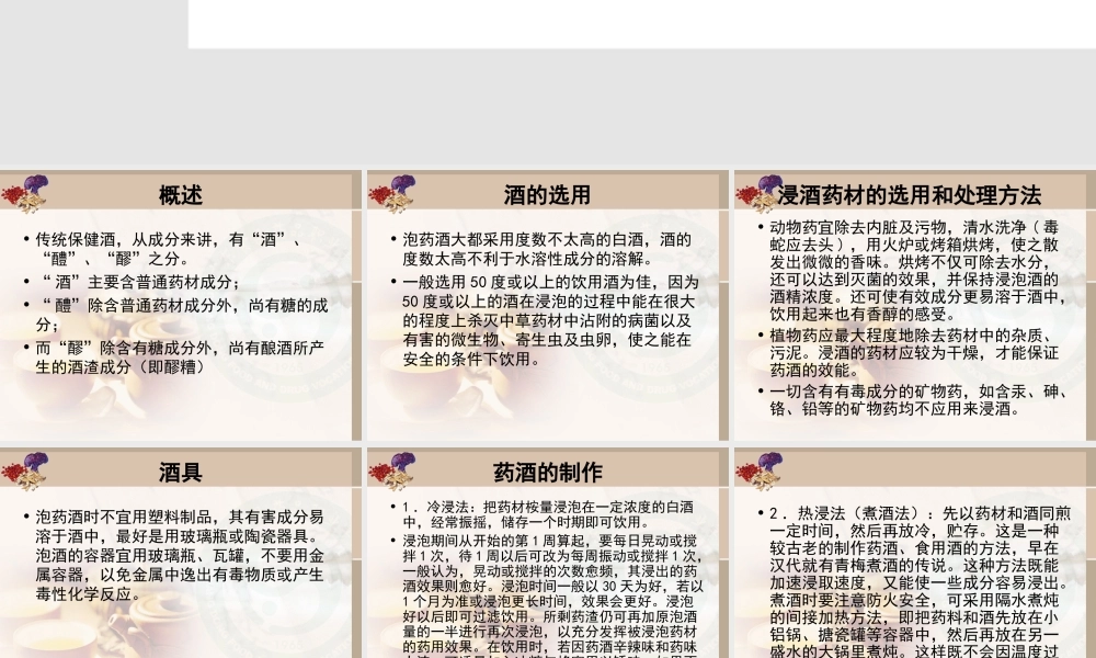 药酒、糯米酒及葡萄酒的制作分析.ppt