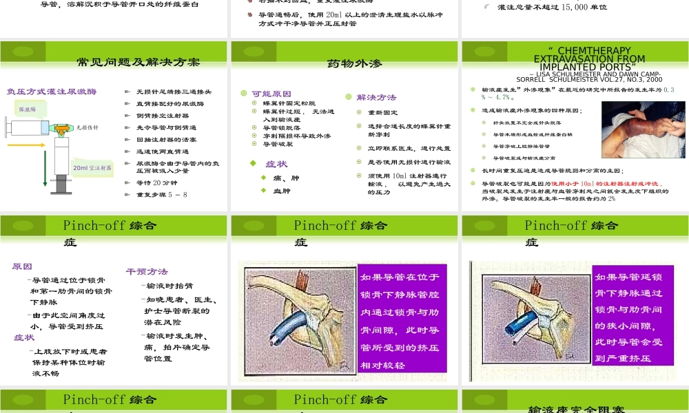 输液港并发症及处理.ppt