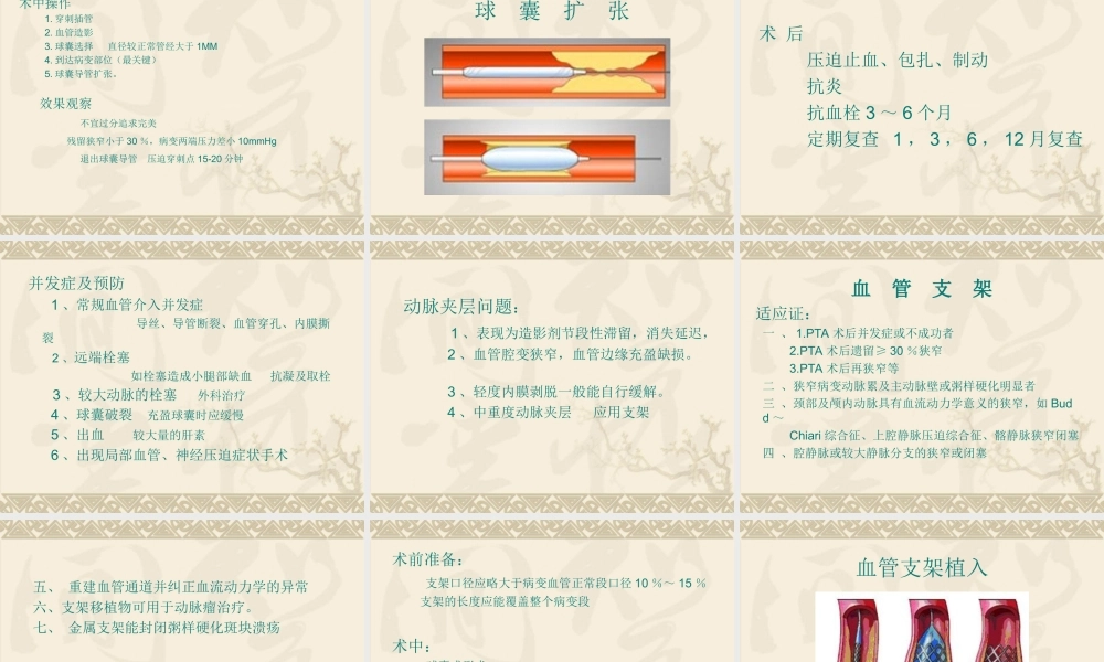 血管管腔成型术.ppt