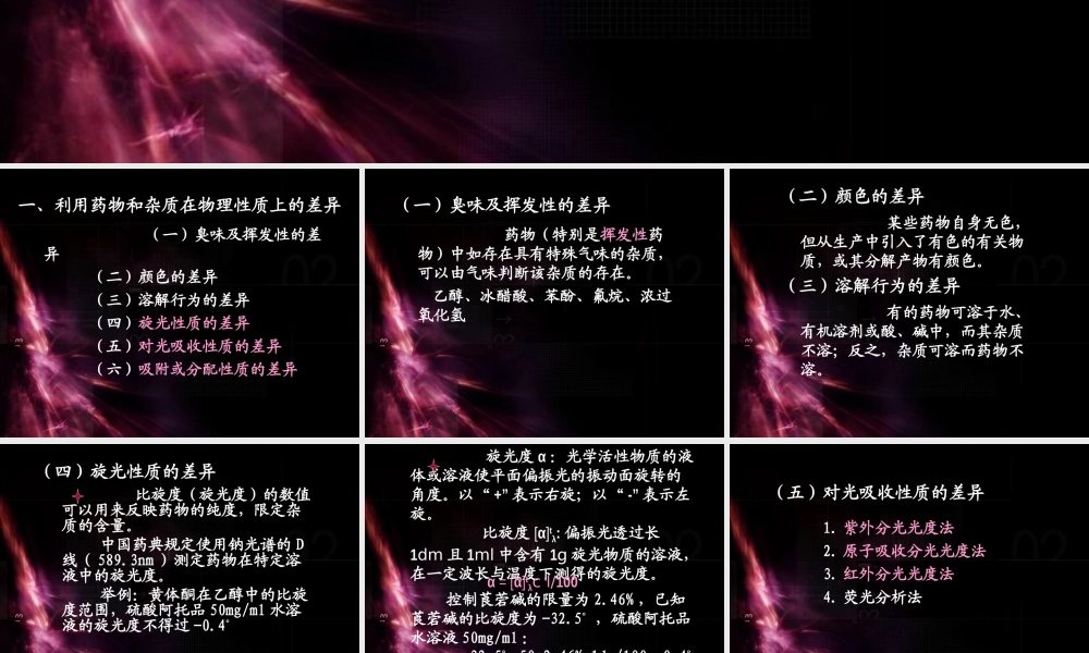 药品特殊杂质检测方法.ppt