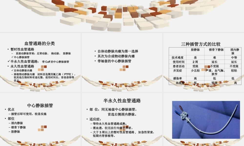 血管通路的使用和维护.ppt