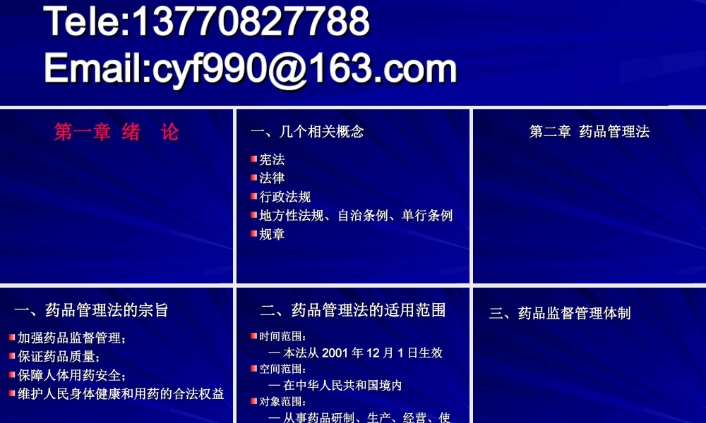 中国药事法规讲义.ppt