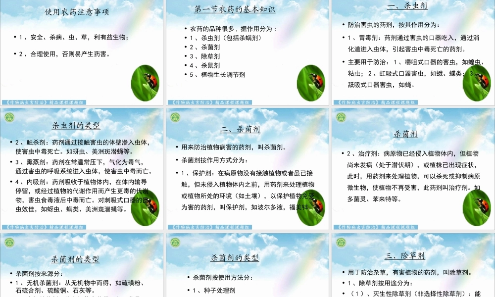农药基础知识、分类.ppt