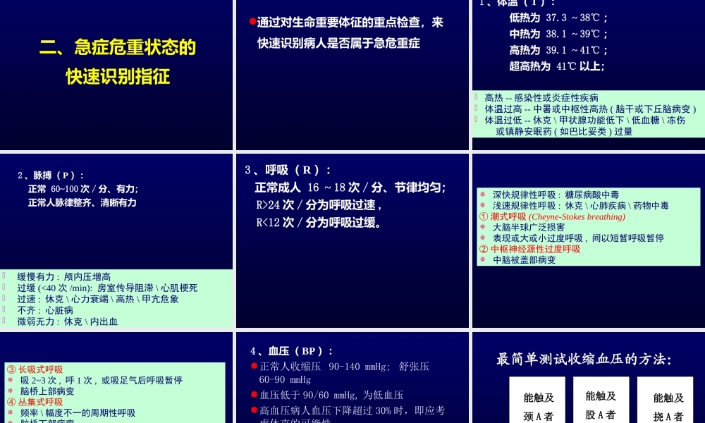 常见致命性急症的识别与处理.ppt