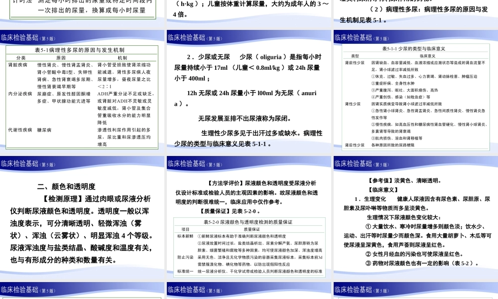 尿液一般检验.ppt