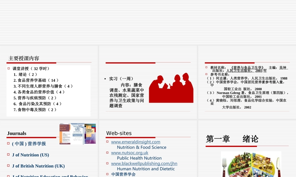 食品营养与卫生学-绪论.ppt