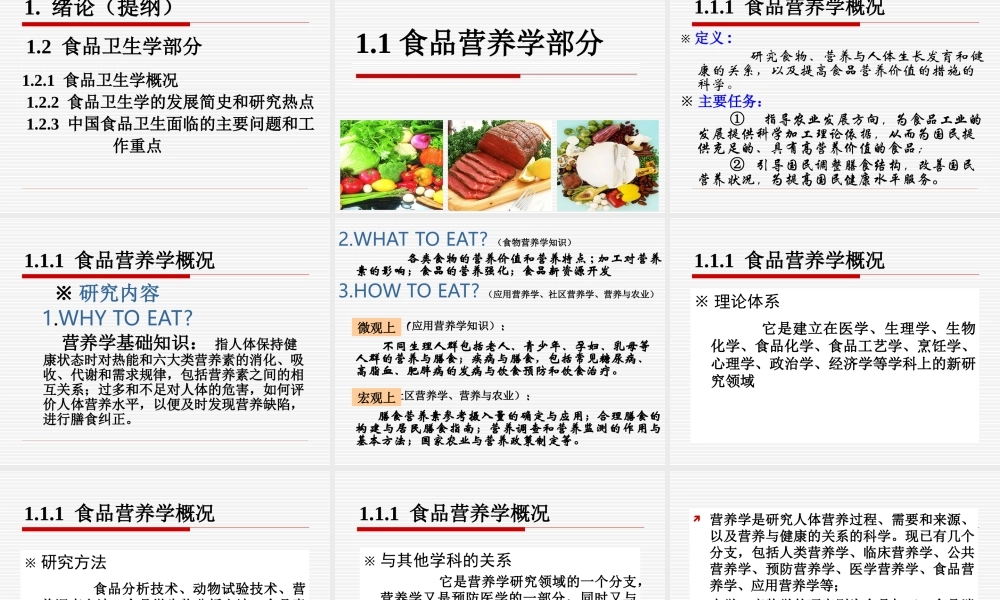 食品营养与卫生学-绪论.ppt