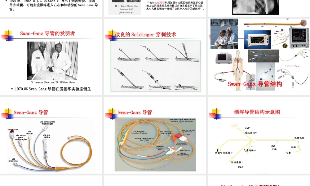 漂浮导管血流动力学监测-周波.ppt