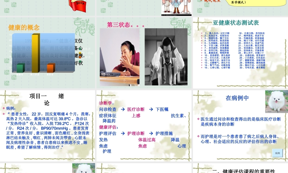 健康评估模块一、二.ppt
