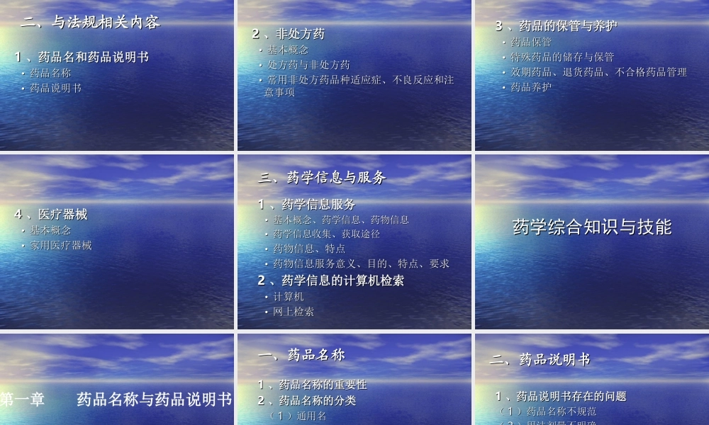 药学综合知识与技能PPT.ppt