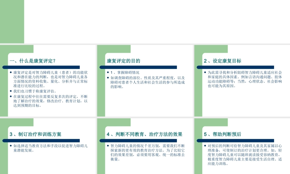 智力残疾儿童的康复评定.ppt