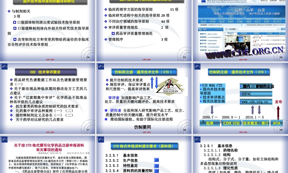 药品注册技术审评要求.ppt