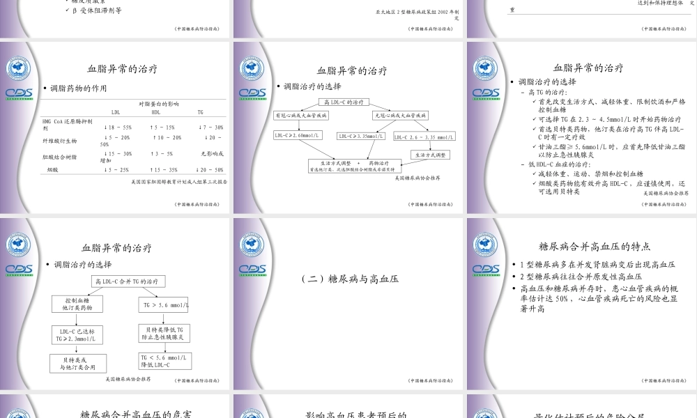 亚太地区2型糖尿病政策组2002年制定.ppt