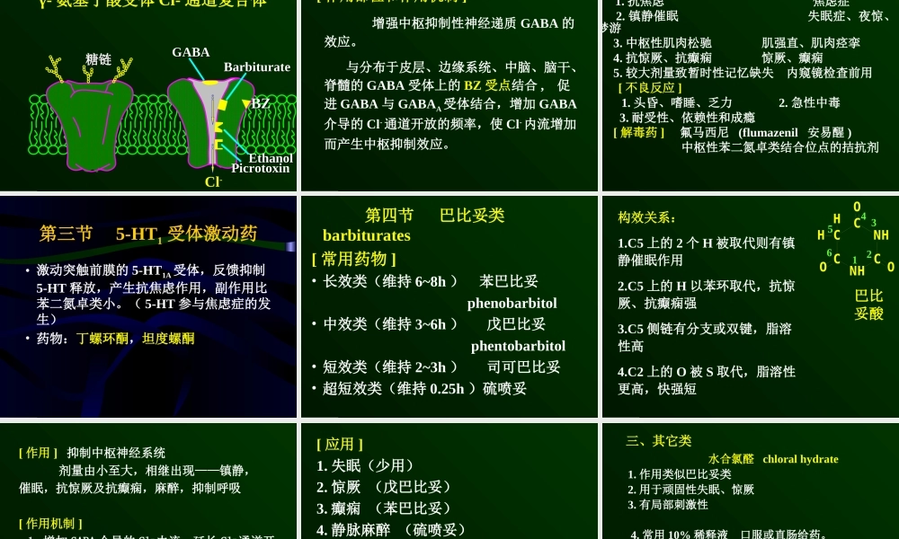 中枢药理本科汇总.ppt