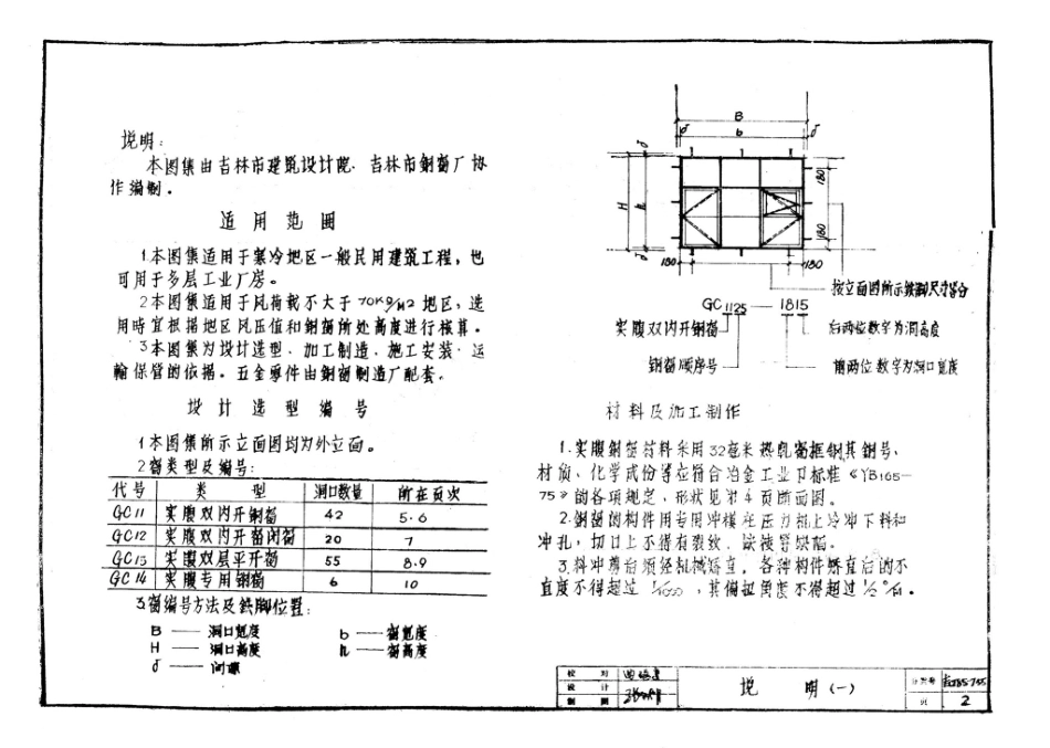 吉J85-755：实腹钢窗图集.pdf_第3页