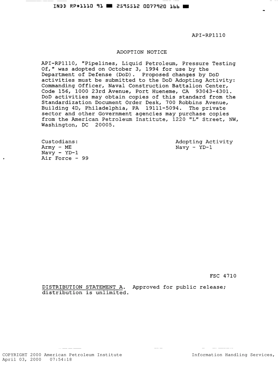 _API_RP_1110.PDF_第1页