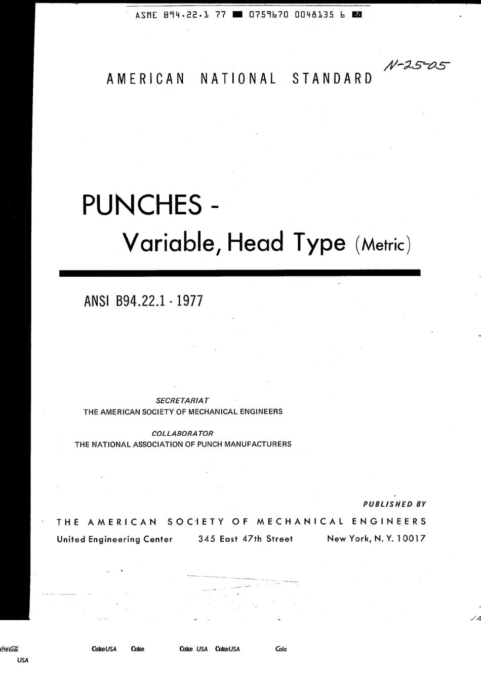 ASME_B94.22.1-1977.pdf_第1页
