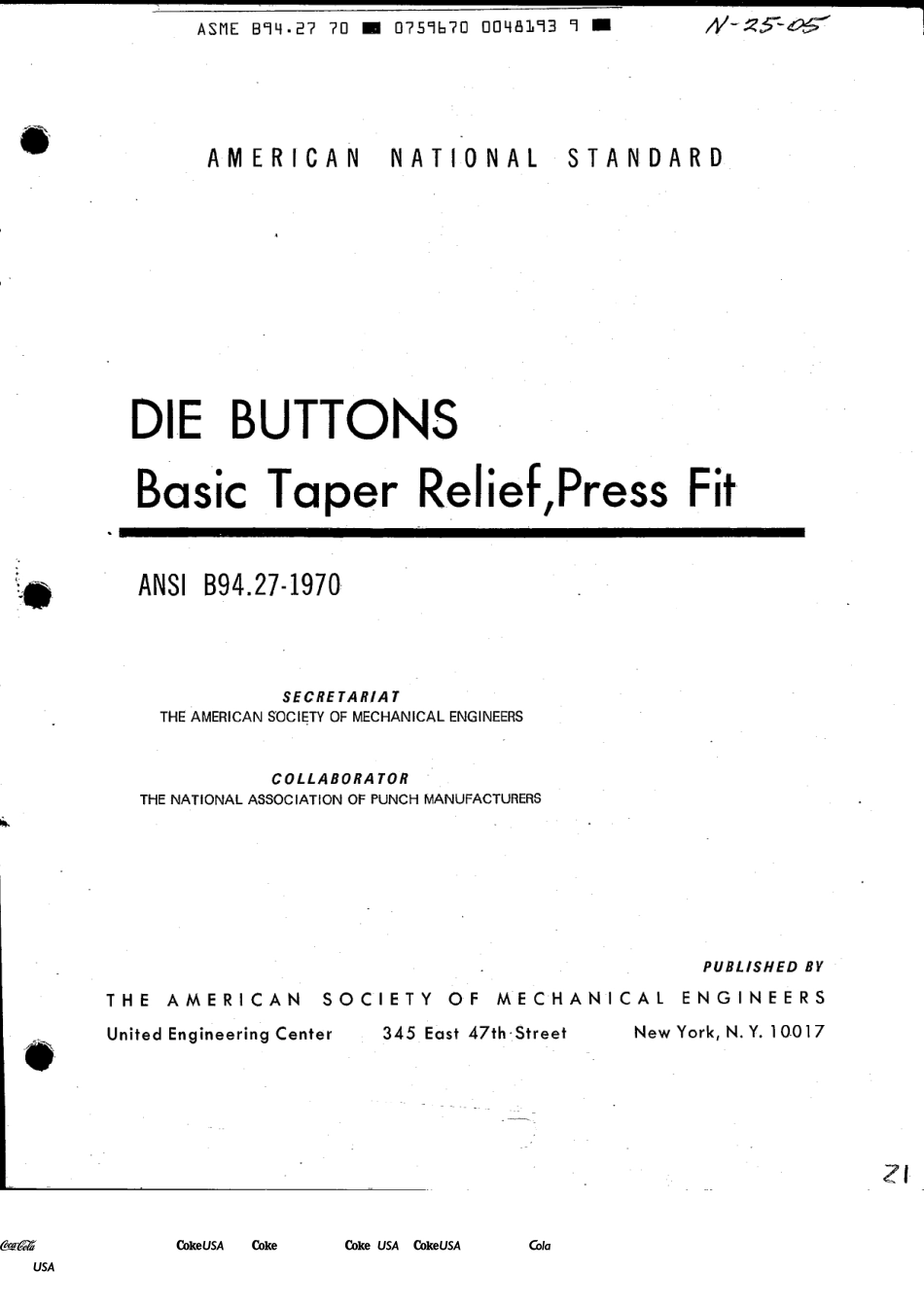 ASME_B94.27-1970.pdf_第1页