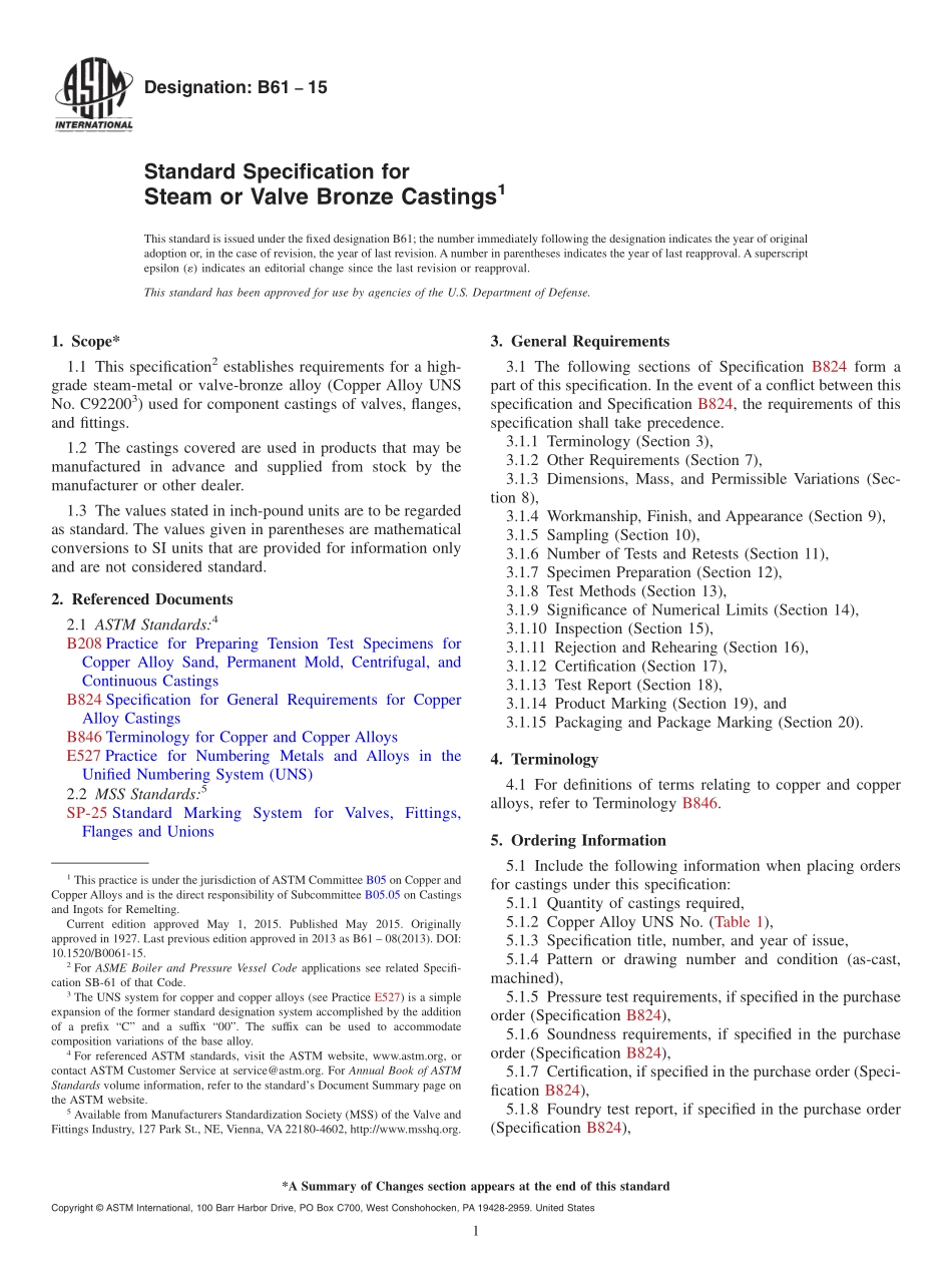 ASTM_B_61_-_15.pdf_第1页