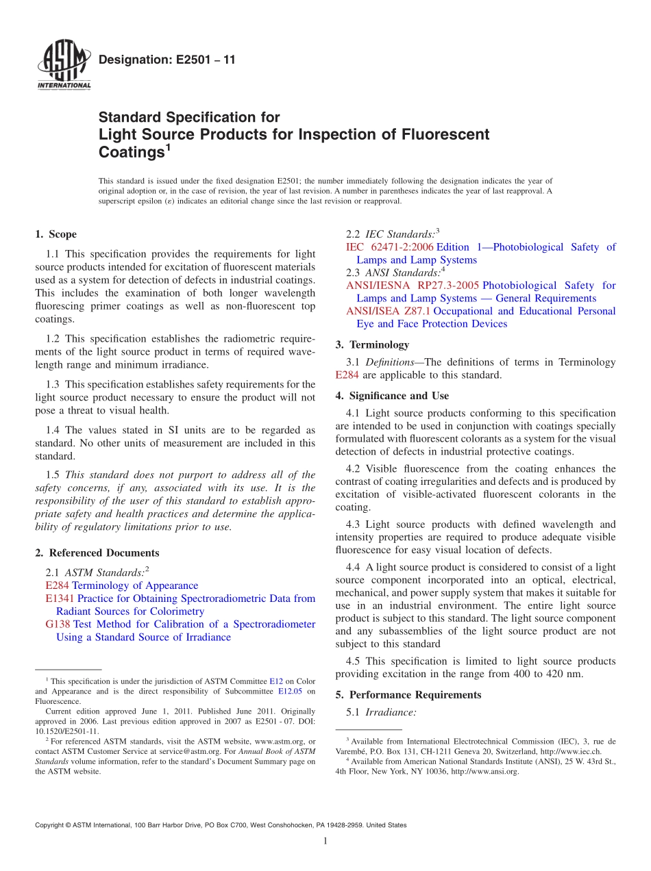 ASTM_E_2501_-_11.pdf_第1页