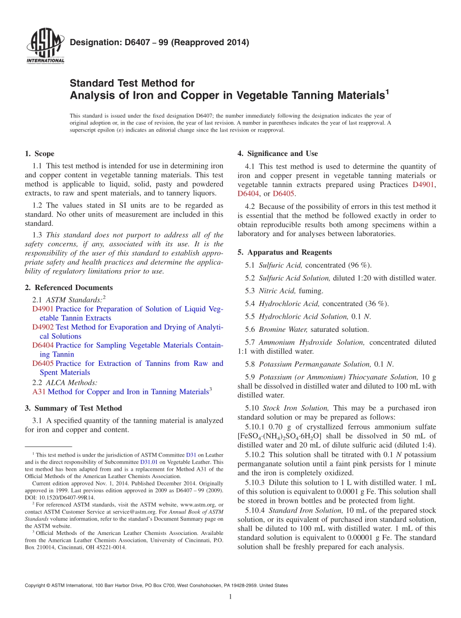 ASTM_D_6407_-_99_2014.pdf_第1页