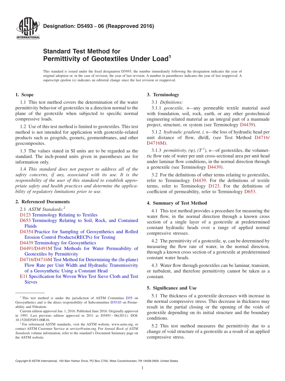 ASTM_D_5493_-_06_2016.pdf_第1页